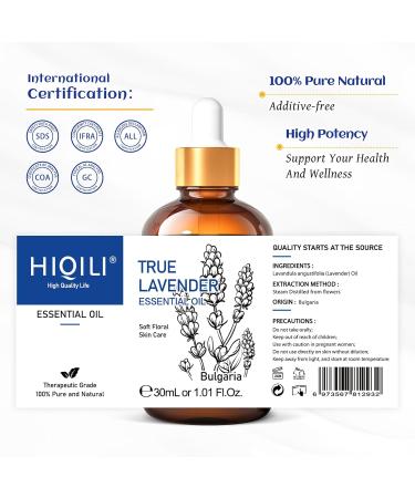 HIQILI 30ML True Lavender Essential Oil & 30ML Water Lily Papyrus Fragrance Oil for DIY Diffuser - Buy Online on GoSupps.com