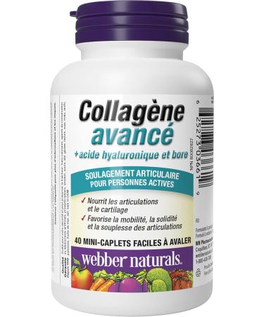 Webber Naturals Advanced Collagen with Hyaluronic Acid and Boron 40 Mini Caplets & Glucosamine Chondroitin MSM Double Strength 120 Tablets Helps Relieve Joint Pain Associated with Osteoarthritis - Buy Online on GoSupps.com