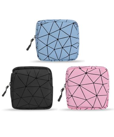 Tampon binding storage 3 PCs menstruation bags for teenage period bag mini bags for women bag with zipper tampon storage bag for girls women