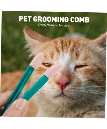 Kisangel 2pcs Eye Gum Cleaner Tear Marks Brush for Dogs Toallitas Desmaquillantes Pet Comb Dog Eye Cleaner Pp 10.00X3.20X1.00CM Assorted Color - Buy Online on GoSupps.com