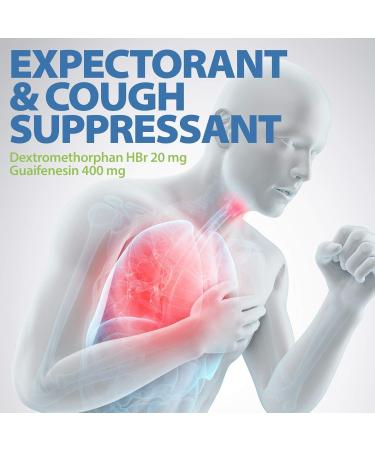 HealthA2Z Mucus Relief DM | Dextromethorphan HBr 20mg & Guaifenesin 400mg | Cough & Chest Congestion Relief | 24 Packs of 20 Caplets (480 Total) | Value Pack - Buy Online on GoSupps.com