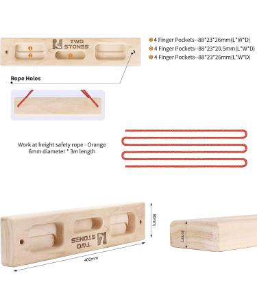 Portable Fingerboard for Rock Climbing Training | Edges and Pockets | Indoor/Outdoor Climbing Hangboard (CJ-HB2025) - Buy Online on GoSupps.com