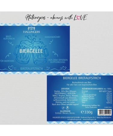 Hallingers Beer Based Hand Spread (235g) - Beer Jelly (Glass of Pleasure) - Still Suitable in 2023 for Her #For Him - Christmas Gift 2023 - Buy Online on GoSupps.com