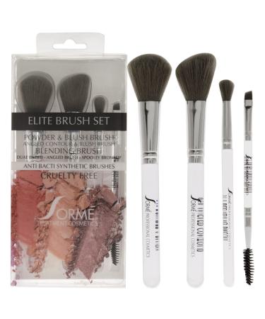 Sorme' Treatment Cosmetics Professional Brush Set B (968 969 971 972) Soft Fibers Flawless Blending Comfortable Grip Professional Application Crease Blending