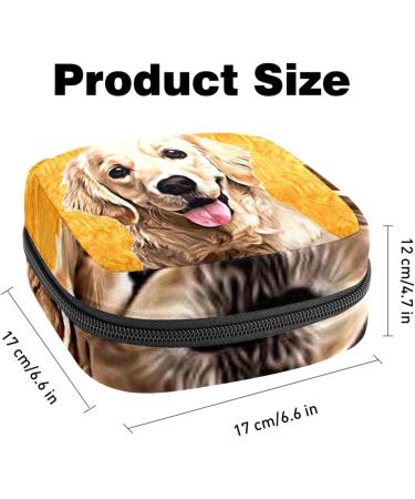 Labrador Dog Art Painting Bandage Storage Bag | Portable Menstrual Pad & Cup Pocket for Girls & Women - Buy Online on GoSupps.com