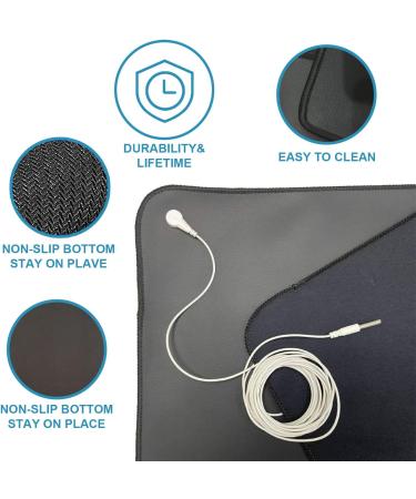 Grounding Bed Mat for Better Sleep, Health and Anxiety Relief (35.5 x 23.6inch) - Buy Online on GoSupps.com