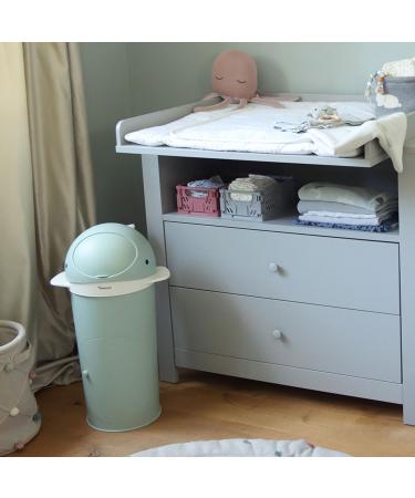 Kindsgut Windeleimer Wal Aquamarin | Odor-Tight Eco-Friendly Diaper Pail with Refill Film & Easy Cleaning - Perfect Whale Design for International Shipping - Buy Online on GoSupps.com