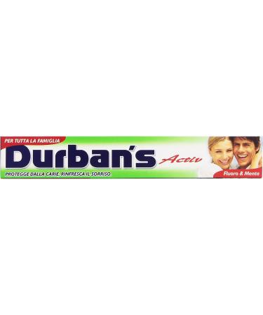  Durban's fluoride and mint activ toothpaste 75 ml - Buy Online on GoSupps.com