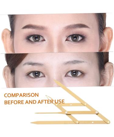 Beavorty 2 Pcs Second Generation Scale Metal Dies Molds T Tool Eyebrow Tattooing Ruler Measuring Tool Bagged 25x5x0.6cmx2pcs Goldenx2pcs - Buy Online on GoSupps.com
