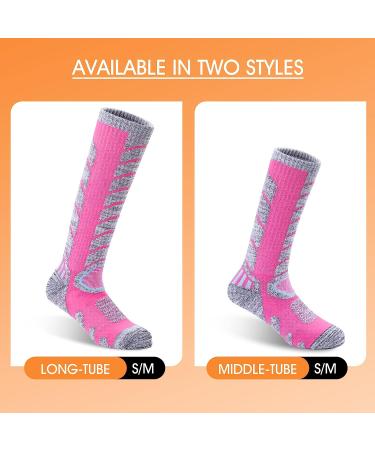 GUUMOR Ski Socks - 4 Pairs Medium Thermal Winter Sports Socks for Men and Women - Buy Online on GoSupps.com