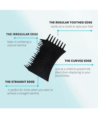 Hair Building Fibers 15G Kit - Dark Brown | BONUS Applicator & Comb for Hairline Enhancement - Ideal for Men & Women - Buy Online on GoSupps.com