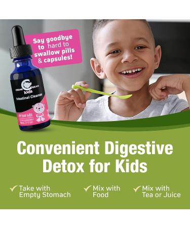 Cedar Bear Intestinal Cleanse for Kids - Alcohol-Free Liquid Herbal Supplement for Digestive Detox - Natural Gut Cleanse Drops for Children - 1 fl oz/30 ml - Buy Online on GoSupps.com