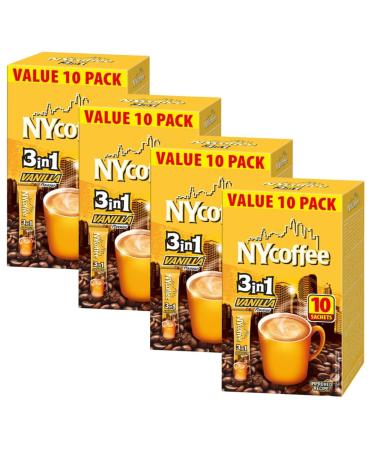 Coffee Bundle Consisting of NY Coffee 3 in 1 Vanilla 10 Sachets (4 Pack) - Buy Online on GoSupps.com