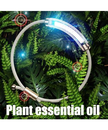 Adjustable Mosquito Repellent Bracelet | Non-Toxic Bug Repeller Wristbands for Kids & Adults | Natural Essential Oil Outdoor Mosquito Bands - Knight Silver - Buy Online on GoSupps.com