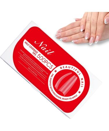 Nail Extension Kit Artificial Gel Extension Nails for Women | Fake Nail Kit Matte Nail Tips Frosted for Manicure Salon 02 - Buy Online on GoSupps.com