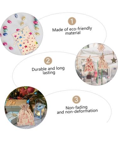 TOVINANNA 48 Pcs Countdown Candy Bag Christmas Calendar Bags Lovely Bags Advent Calendars Garland Wood - Buy Online on GoSupps.com