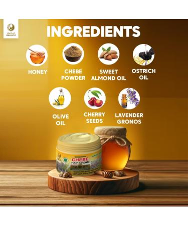 Karkar Cream with Chebe Powder & Honey - 200 GM for Hair Growth | Natural African Ingredients for Stronger Hair - Buy Online on GoSupps.com