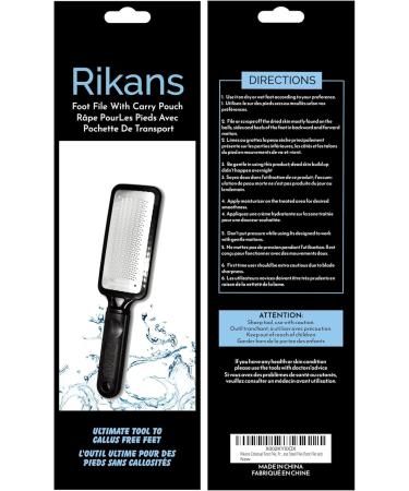 Rikans Colossal Foot File - Professional Callus Remover & Pedicure Tool for Wet/Dry Skin | High-Grade Stainless Steel Foot Care Set - Buy Online on GoSupps.com