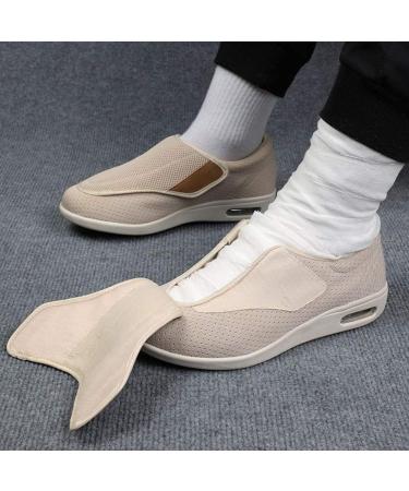 Men's Diabetic Shoes - Pain Relief Wide Width Slippers with Adjustable Orthopedic Design and Memory Foam Insoles - Lightweight and Easy Slip-On for Seniors - Size 11.5 Wide Black - Buy Online on GoSupps.com