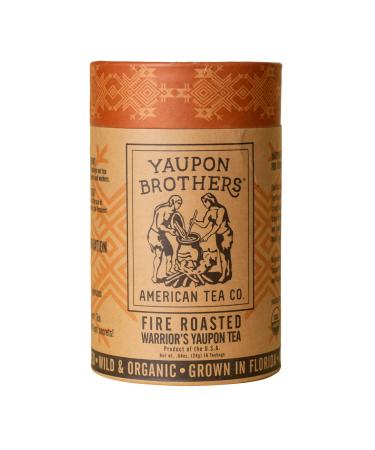 Fire Roasted Warriors Yaupon Tea  Yaupon Brothers  Wild-Crafted, Naturally Caffeinated  Antioxidant-Rich  Florida Grown Superfood  16 Natural Fiber Tea Bags Fire Roasted Warrior 16 Count (Pack of 1)