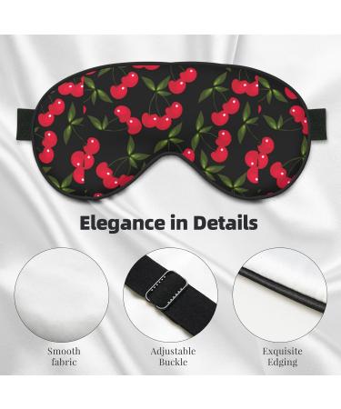 Adjustable Cherry Sleep Mask - Double-Sided Soft Eye Covers for Perfect Shading & Reduced Eye Edema | International Shipping - Buy Online on GoSupps.com