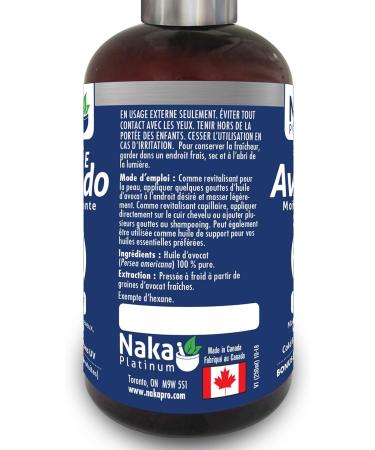 270ml (9oz) Pure AVOCADO oil Moisturizes & Nourishes Hair Face and Skin Non GMO Cold Pressed + UV Protected Made in Canada - Buy Online on GoSupps.com