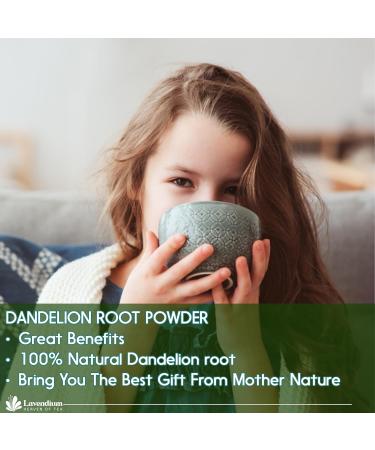 Lavendium Premium 50g (1.76oz) Dandelion Root Powder 100% Natural and Pure from Dandelion Root No Additives No Gluten No Sugar Vegan - Buy Online on GoSupps.com