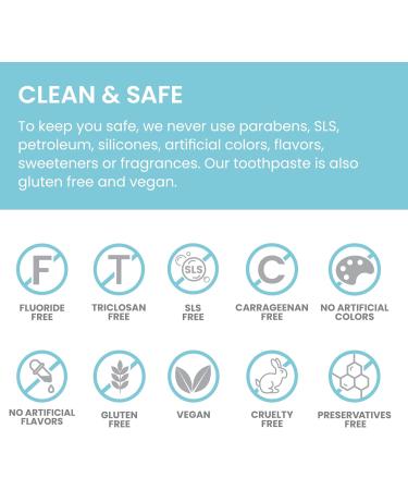 Himalaya Botanique Peppermint Whitening Toothpaste - Fluoride Free Vegan Hydroxyapatite Support for Whiter Teeth & Fresher Breath - 4 oz - Buy Online on GoSupps.com