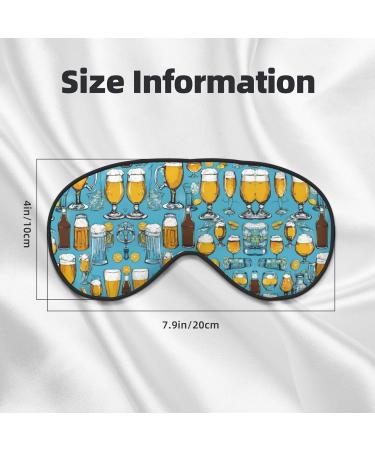 SSIMOO Beer Bubble Print Eye Mask - Double-Sided Soft & Light Blocking for Better Sleep Black - Order Internationally - Buy Online on GoSupps.com