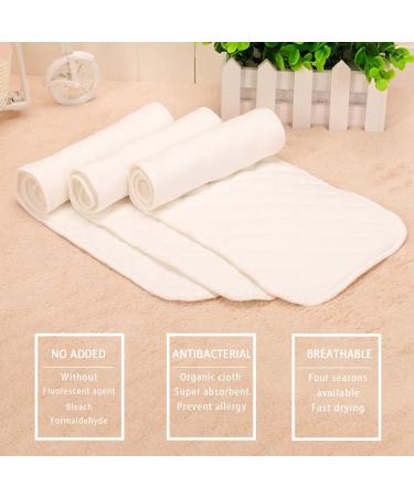 Sonarin Reusable Soft Cloth Diaper Inserts - Super Absorbent 6-Layer Fabric Set of 10 for Eco-Friendly Diapering - Buy Online on GoSupps.com