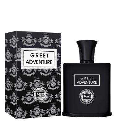Hybrid & Company Greet Adventure For Men Eau De Parfum Vaporisateur Natural Spray 3.4 Fl Oz GREET ADVENTURE 3.4 Fl Oz (Pack of 1)