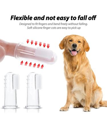 12Pcs Dog Finger Toothbrush Transparent Dog Toothbrush Set Cat Dog Silicone Finger Toothbrush Easy Pets Teeth Cleaning Toothbrush for Dogs Cats Dental Care - Buy Online on GoSupps.com
