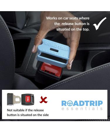 Premium Belt Lock Buckle Guard with Release Key for Child Safety - Prevent Unbuckling on Auto Journeys - Buy Online on GoSupps.com