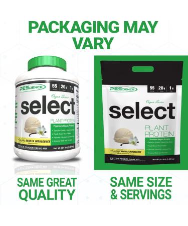 PEScience Select Vegan Vanilla Plant Based Protein Powder - 55 Servings - Buy Online on GoSupps.com