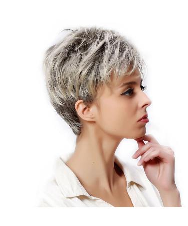Buy Witness Gray Short Layered Wig for Women | Heat-Resistant Fluffy Realistic Cosplay Full Wig - Buy Online on GoSupps.com