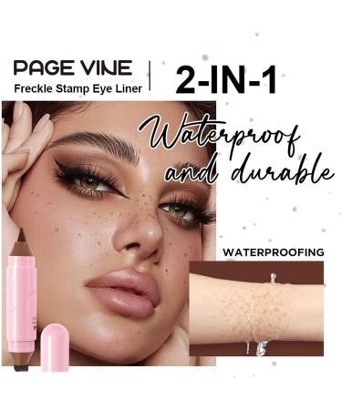 Liquid Eyeliner Waterproof Smudge-Proof Double-Tip Face Pencil Natural Anti-Sweat Liner | For Young People Men Mature Women Halloween Dates Performances Holidays - Buy Online on GoSupps.com