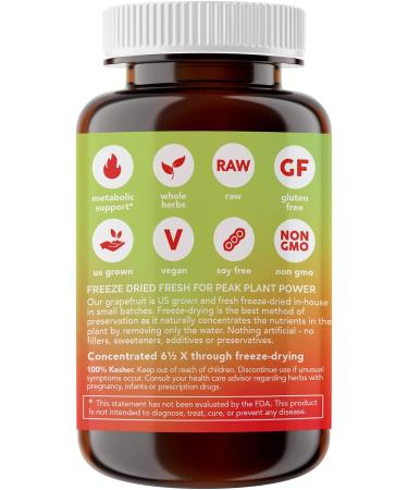 Eclectic Institute Raw Fresh Freeze-Dried Grapefruit Powder 3.2 oz - Whole Food Nutrition - Buy Online on GoSupps.com