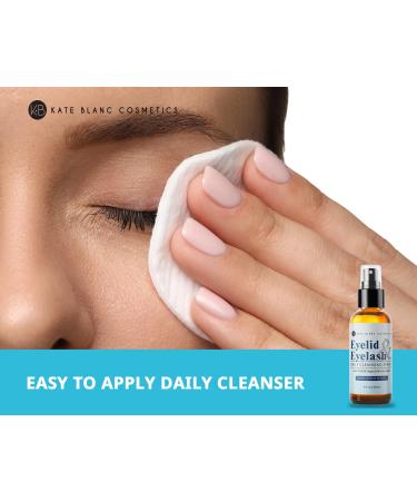 Kate Blanc Cosmetics Eyelid & Eyelash Cleanser Spray with .02% Hypochlorous Acid. Gentle Daily Facial Spray for Skin (4oz) 4 Fl Oz (Pack of 1) - Buy Online on GoSupps.com