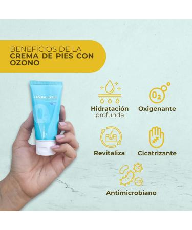 Ozono Dor Foot Cream 50g - Natural Ozone Foot Care for Hydration Odor Relief and Callus Treatment - Buy Online on GoSupps.com