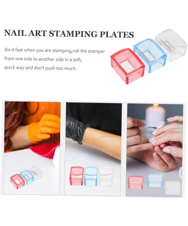 minkissy 15 Sets Nail Print Pegboard Kit Nail Stamper French Tip Nail Kits Nails Kits Clear Stamper Nail Plate Jelly Gel Pad Silicone Stamper Nail Art Stamper Kids Gel Tool Plastic Manicure - Buy Online on GoSupps.com