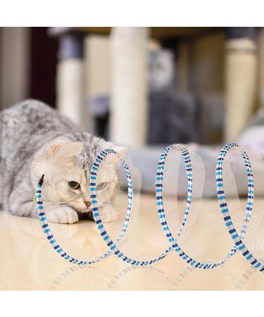 Indoor Cat Tube Toys Cat Tunnels Tube Cat Toys Portable Interactive Pet Adventure Tunnel Toy Interactive Cat Springs Toys for Cats Dogs Small Pets Rabbits Geteawily blue-green - Buy Online on GoSupps.com