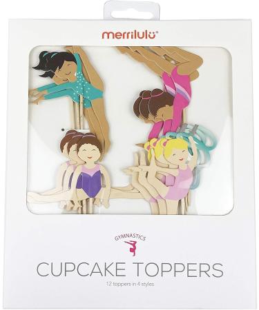 Gymnastics Party - Cupcake Toppers | Set of 12 | Gymnast Girls Cupcake Toppers | Food Pick - Buy Online on GoSupps.com