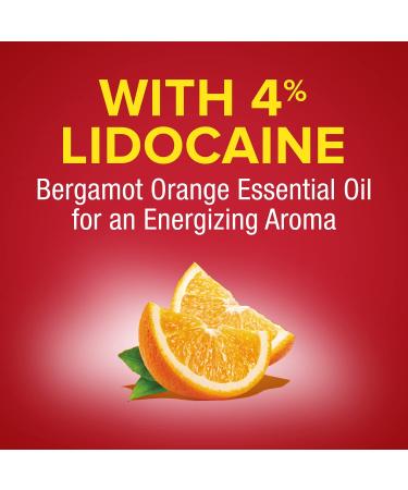 Aspercreme Essential Oils Lidocaine Pain Relief Roll-On 2.5 oz with Bergamot Orange - No Mess Applicator - Buy Online on GoSupps.com