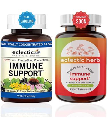 Eclectic Institute Immune Support - Raw Fresh Freeze-Dried 410 mg, 45 Caps - Buy Online on GoSupps.com