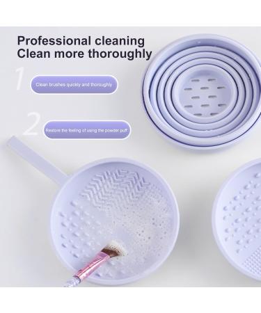 Makeup Brush Cleaner Bowl durable Makeup Sponge Cleaner Bowl Easy To Clean Makeup Cleaner Bowl Sponge For Powder Pads Sponges A Gift On Birthdays christmas. - Buy Online on GoSupps.com