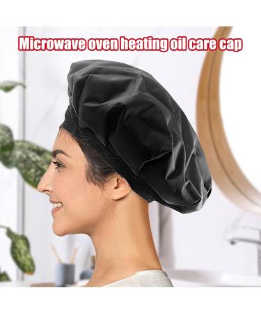 Generic Heat Hat for Conditioning - Hair Care Hat Cordless Thermal Gel Hair Care Hat for Hair Spa Microwavable Hair Steamer Hat for Home and Salon Use Black - Buy Online on GoSupps.com