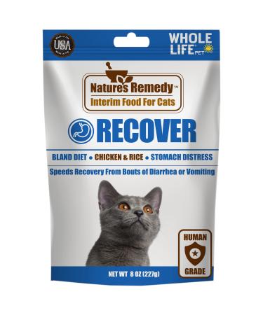 Whole Life Pet Recover. Bland Diet for Cats. Vomiting, Stomach Distress or Diarrhea Relief. Chicken and Rice. Ready in Minutes - Just Add Water