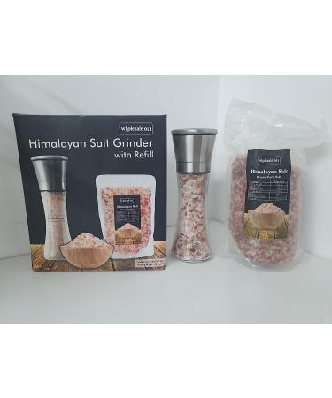 Original Himalayan Pink Salt Grinder 200g with Free 1 KG Refill Pack Stainless Steel Salt and Pepper Mill Grinder Manual Airtight Glass Jar with Shaker Lid (Himalayam Pink Salt Manual Gringer) Himalayam Pink Salt 2 Count (Pack of 1) - Buy Online on GoSupps.com