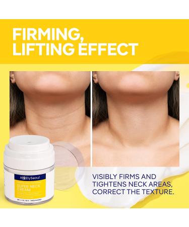 Super Neck Firming Cream for Neck & Chest - Tighten, Smooth & Hydrate with Complex Peptides, Niacinamide & Hyaluronic Acid - Korean Skin Care - Buy Online on GoSupps.com