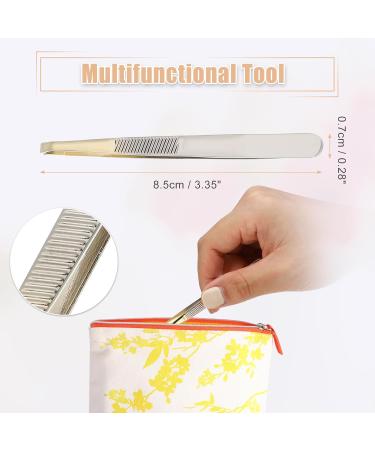 VOCOSTE Eyebrow Tweezers Stainless Steel Tweezers Silver Tone - Buy Online on GoSupps.com